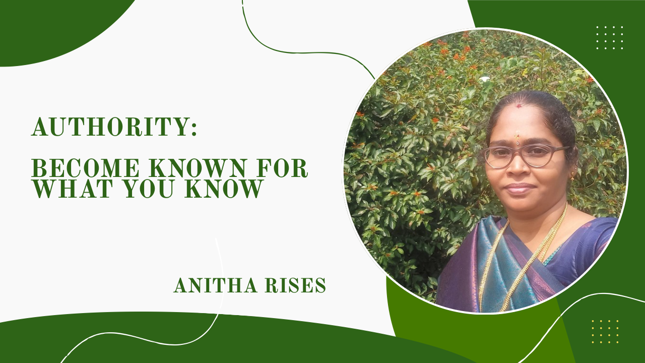 AUTHORITY: BECOME KNOWN FOR WHAT YOU KNOW